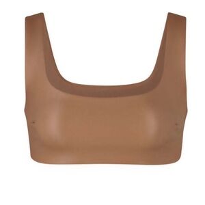 SKIMS Rare NWT “Sienna” Faux Leather Bralette 🤎✨